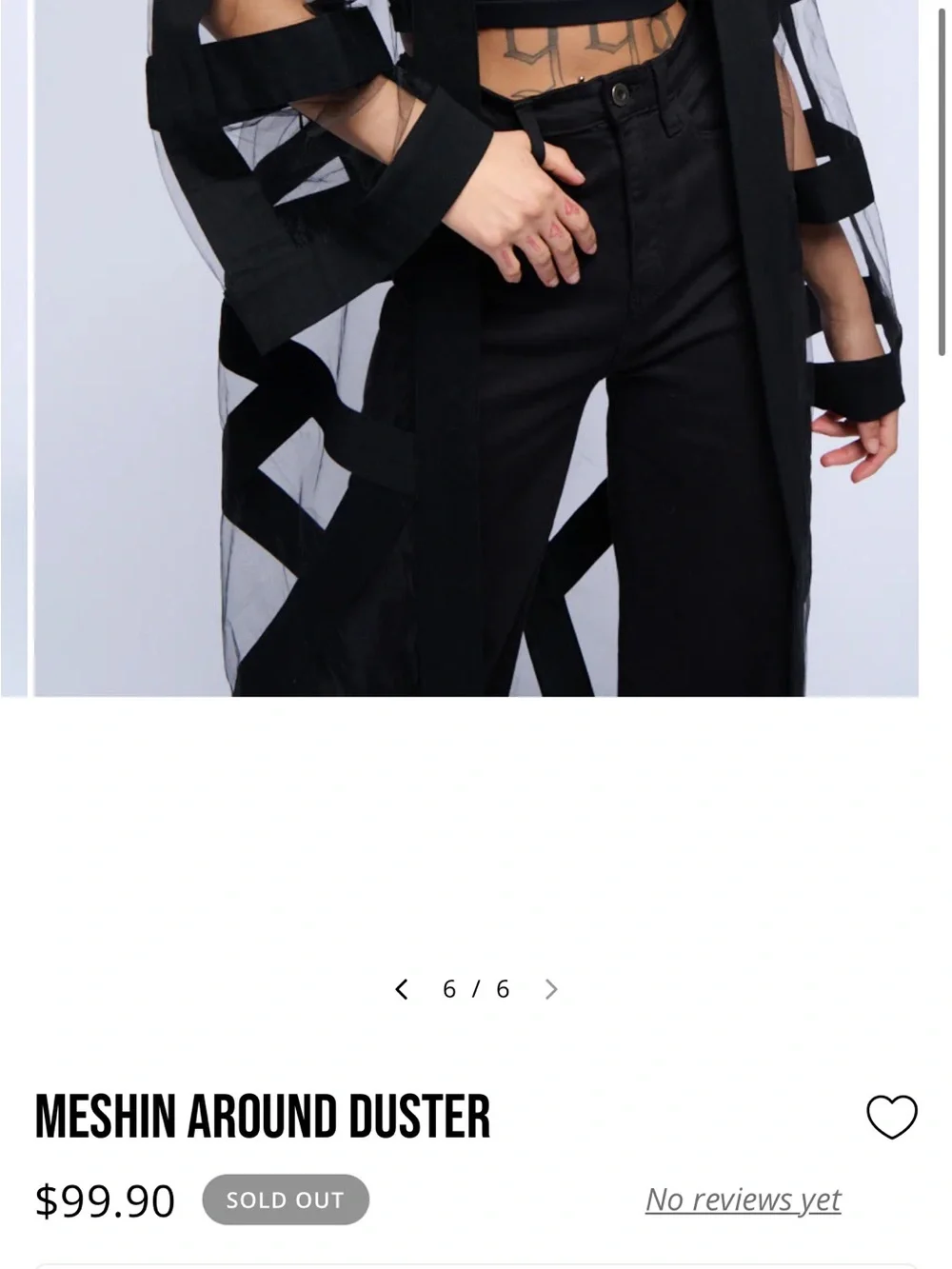 AKIRA Meshin Around Sheer Mesh Duster Cardigan NWT Medium - Picture 10 of 10